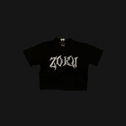 ZOKU GIRLS CHROME CROP TOP